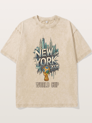 NYC World Cup 2026 Emblem Washed T-shirt