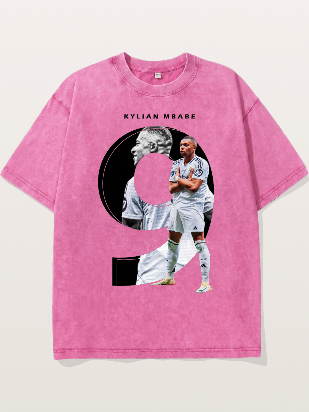 Mbappe Real Madrid Graphic Washed T-shirt