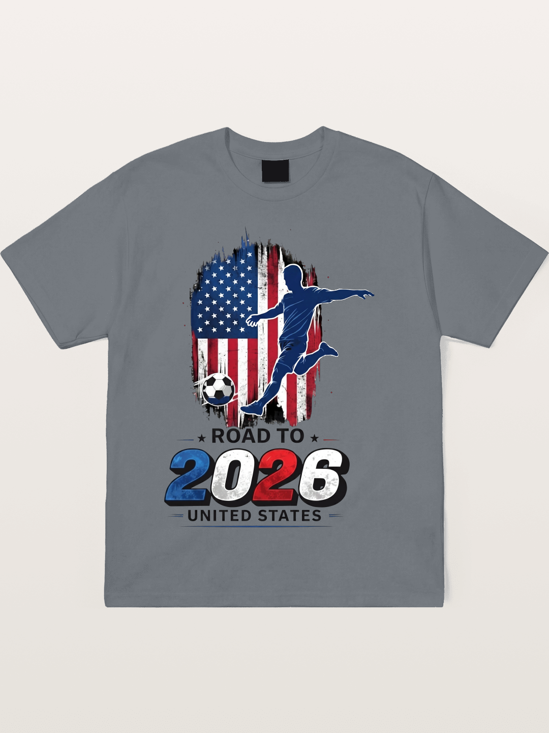 Road to 2026 USA Soccer Player Cotton T-shirt