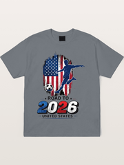 Road to 2026 USA Soccer Player Cotton T-shirt