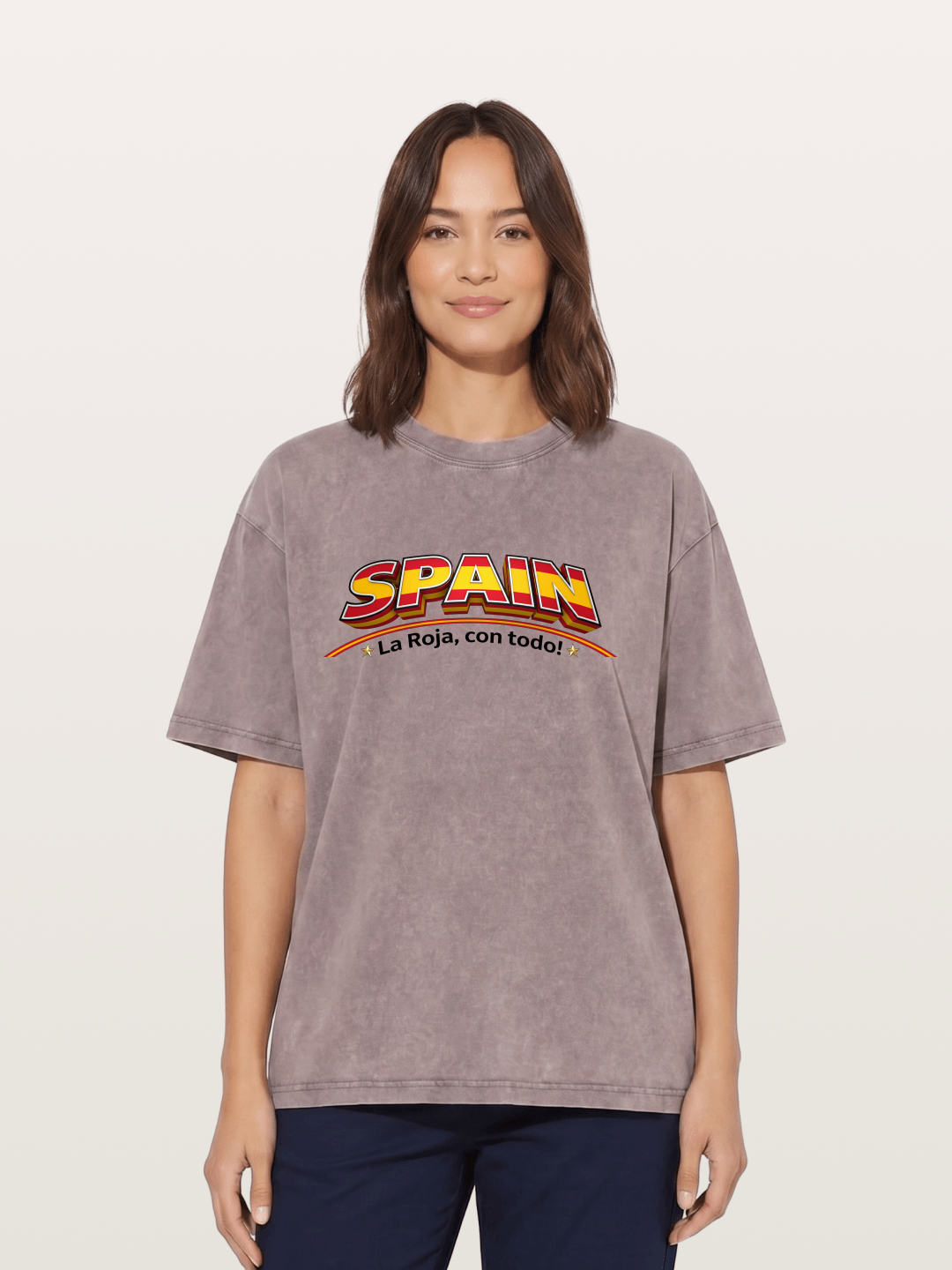 Spain Retro Team Logo WC Washed T-shirt