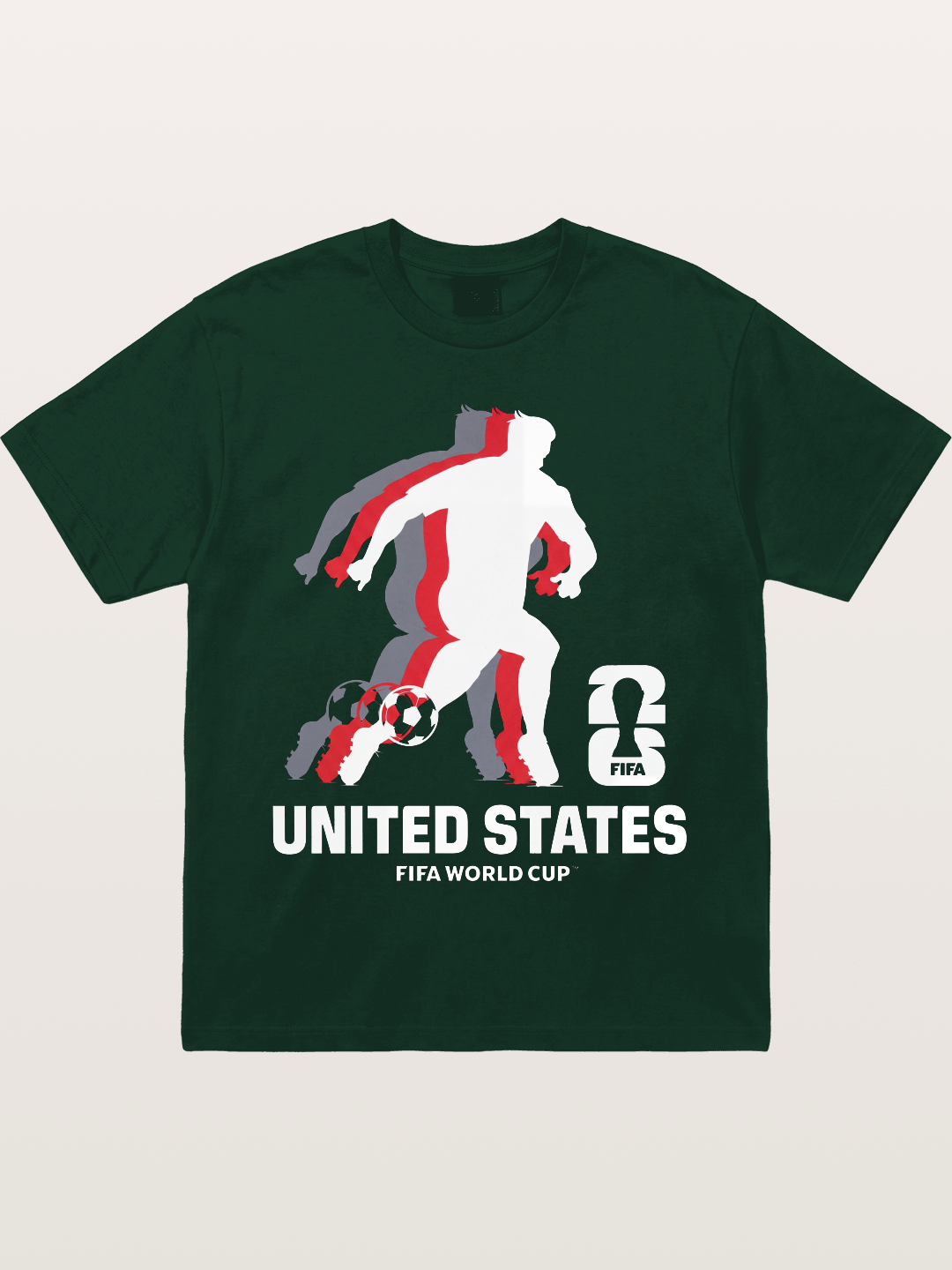USA WC 2026 Soccer Player Silhouette Gildan T-shirt