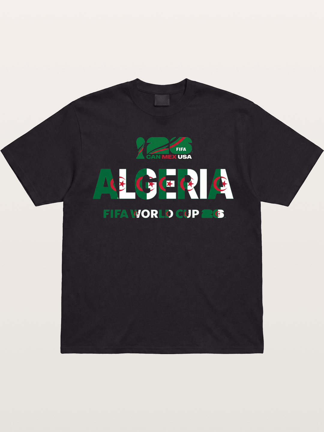 Algeria 2026 Flag Motif Art Gildan T-shirt