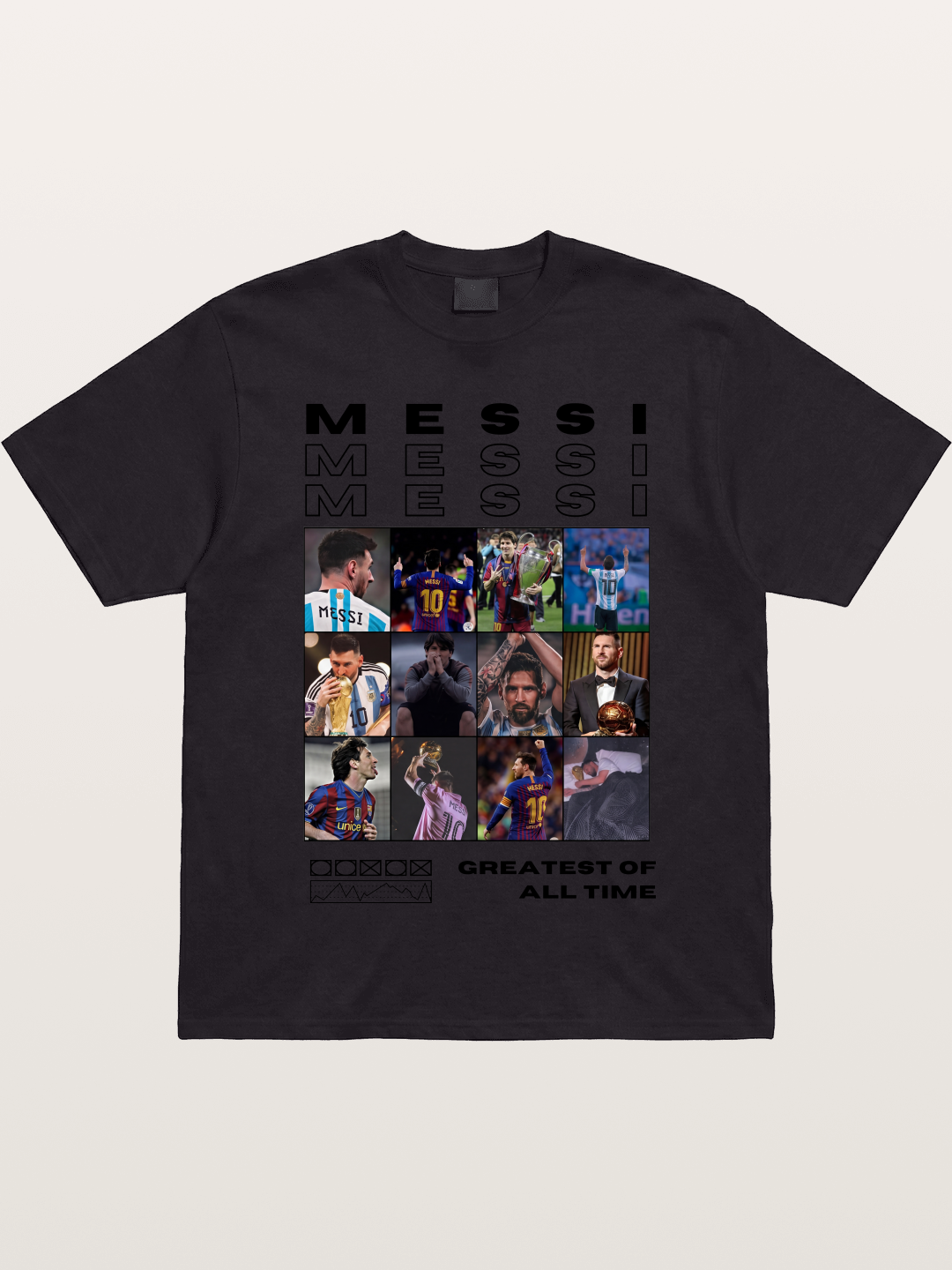 Messi Greatest of All Time Montage Gildan T-shirt