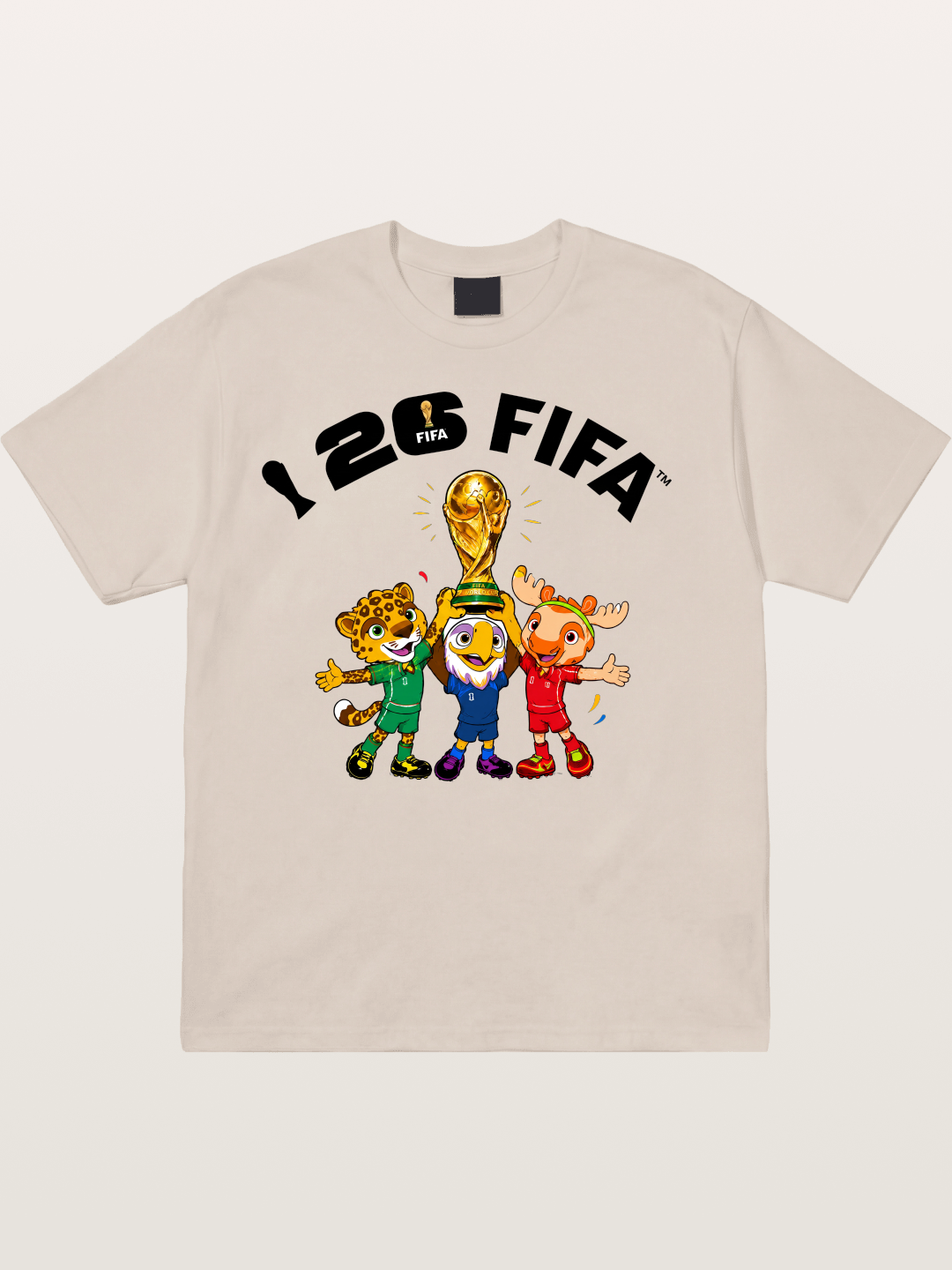 2026 FIFA Mascots Trophy Graphic Cotton T-shirt
