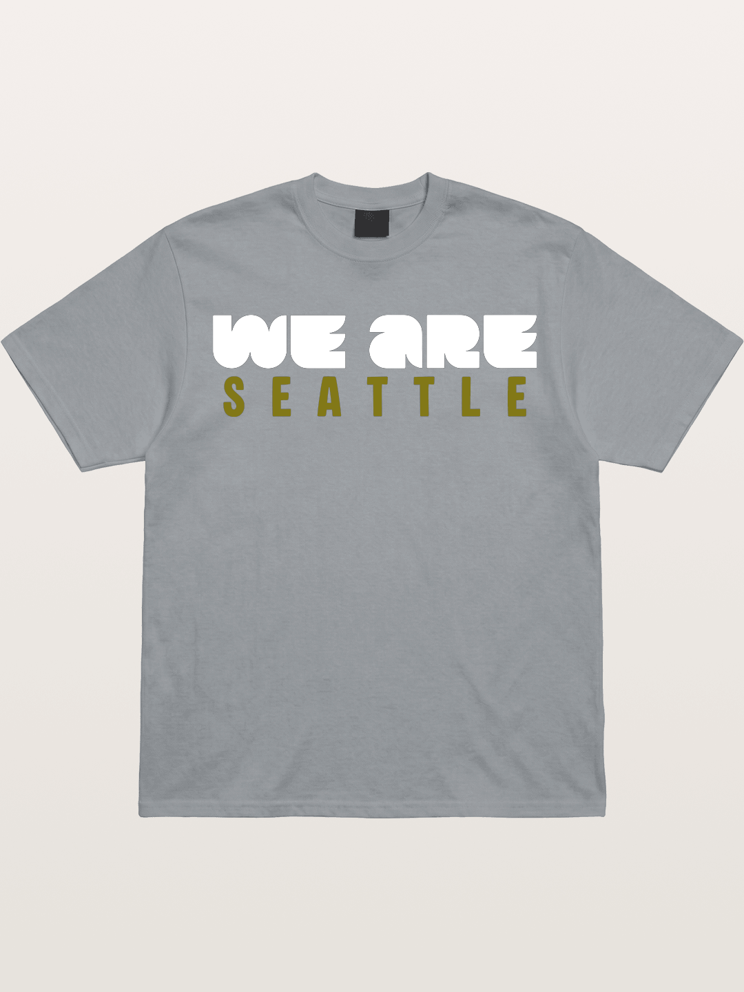 Seattle Olive Green Typography Gildan T-shirt