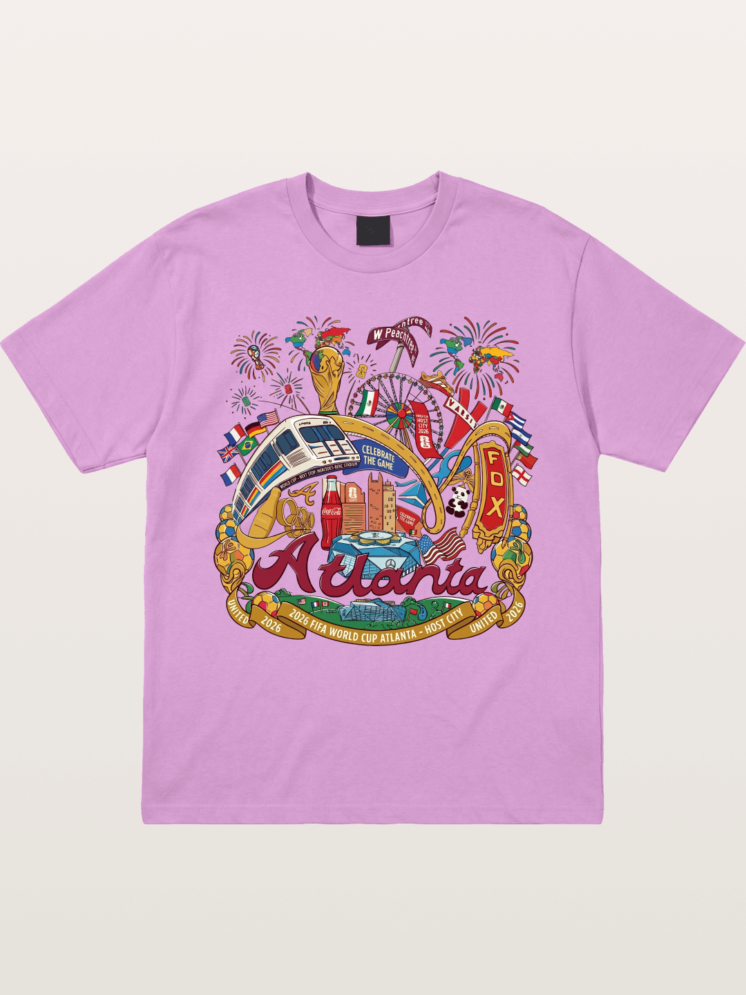 Atlanta 2026 World Cup Poster Gildan T-shirt