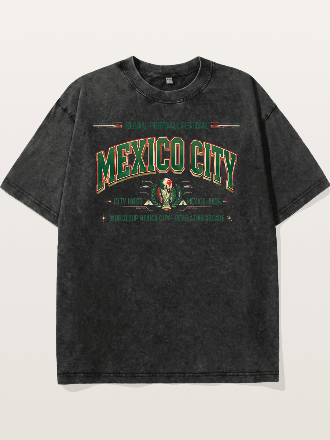 Mexico City 2026 WC Host Sticker Washed T-shirt
