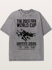 2026 World Cup Rider Poster Washed T-shirt