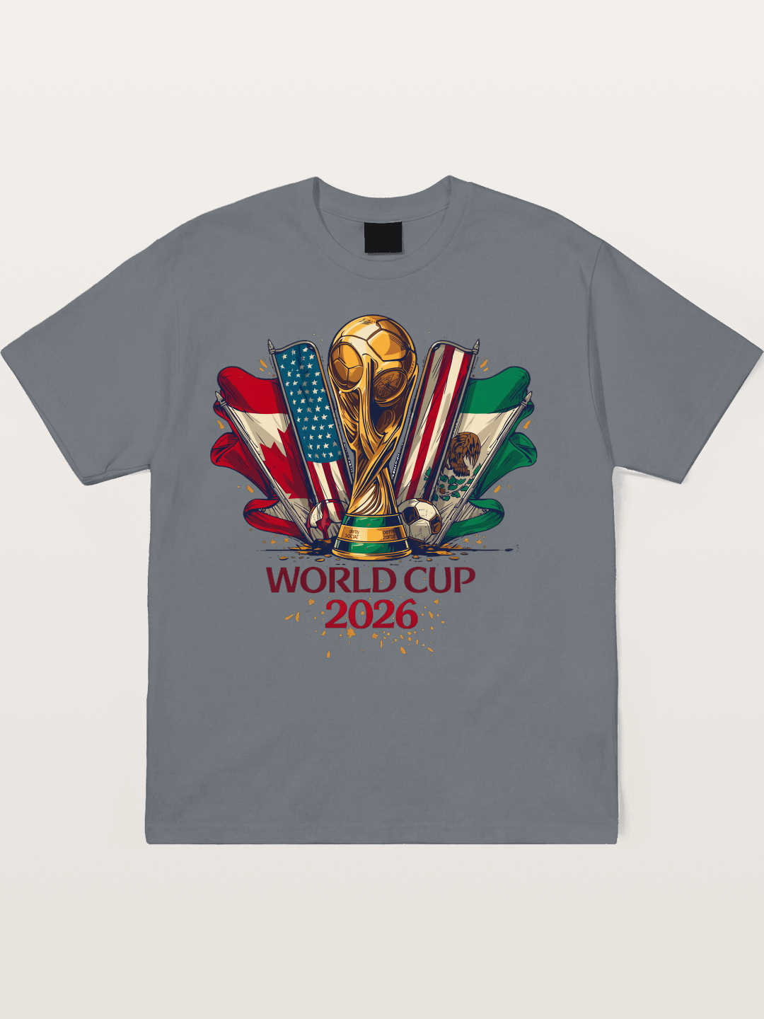 2026 WC World Flags Poster Cotton T-shirt