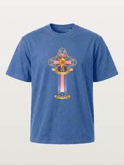 USA Cross World Cup Trophy Card Gildan T-shirt