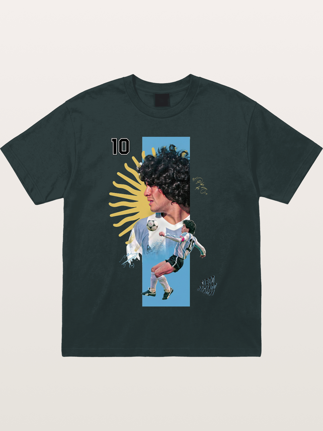 Maradona Argentina WC Print Gildan T-shirt