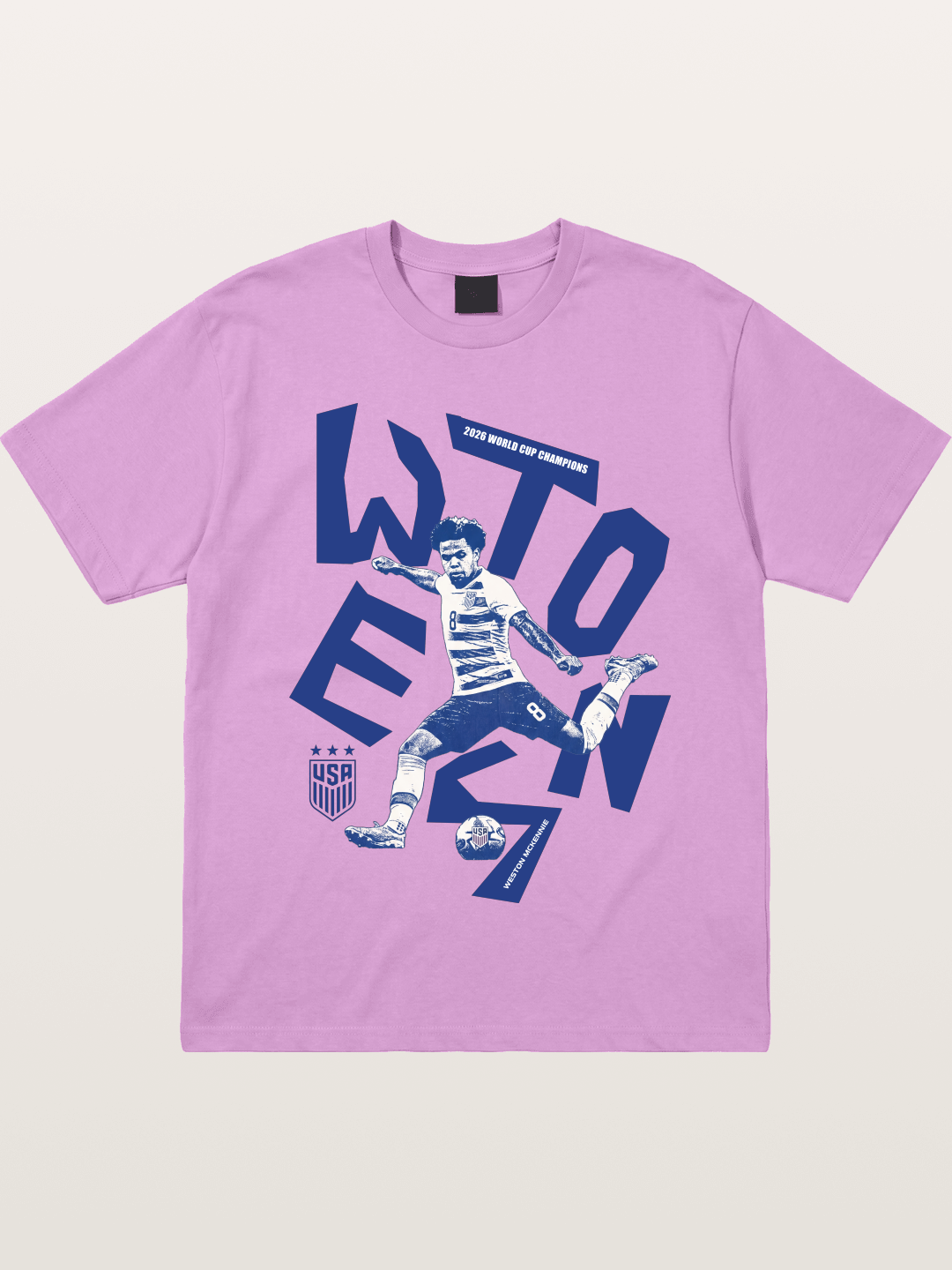 Weston Mckennie Bold USA Lettering Gildan T-shirt