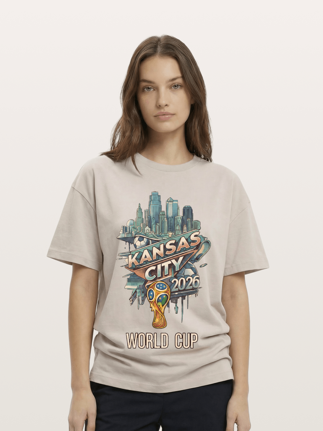 KC World Cup 2026 Emblem Cotton T-shirt