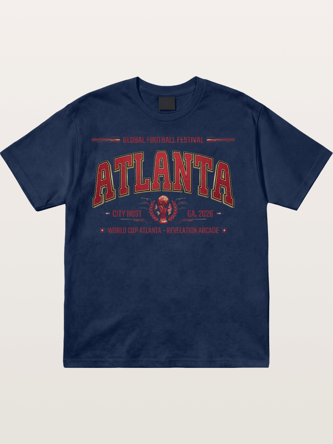 Atlanta 2026 WC Host Sticker Cotton T-shirt
