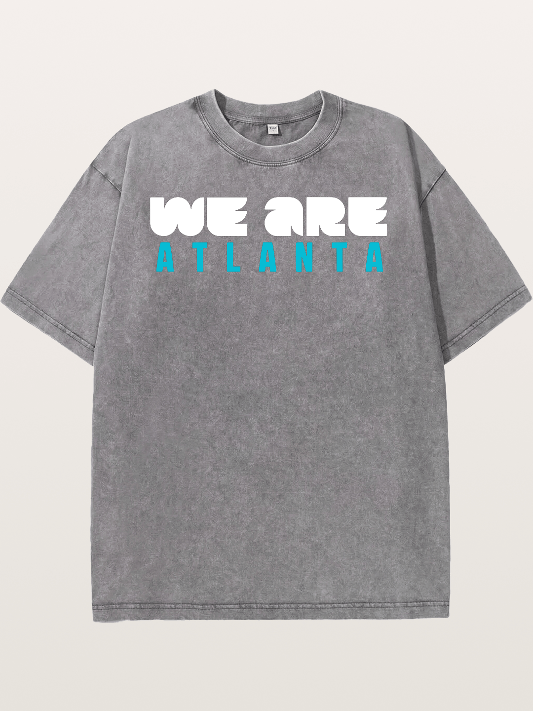 Atlanta Two-Tone Typography Washed T-shirt