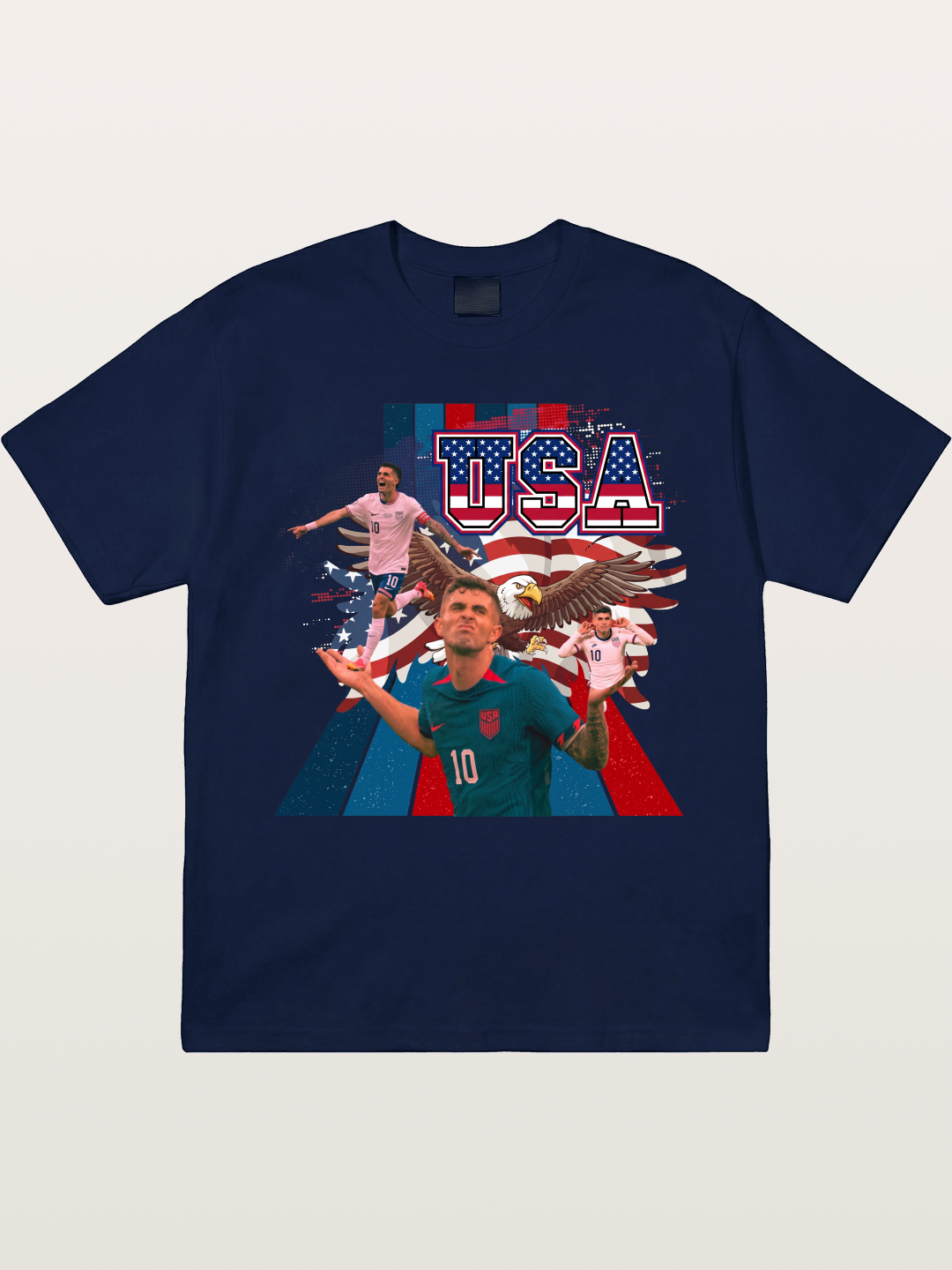 US Soccer Eagles And Two National Stars Gildan T-shirt