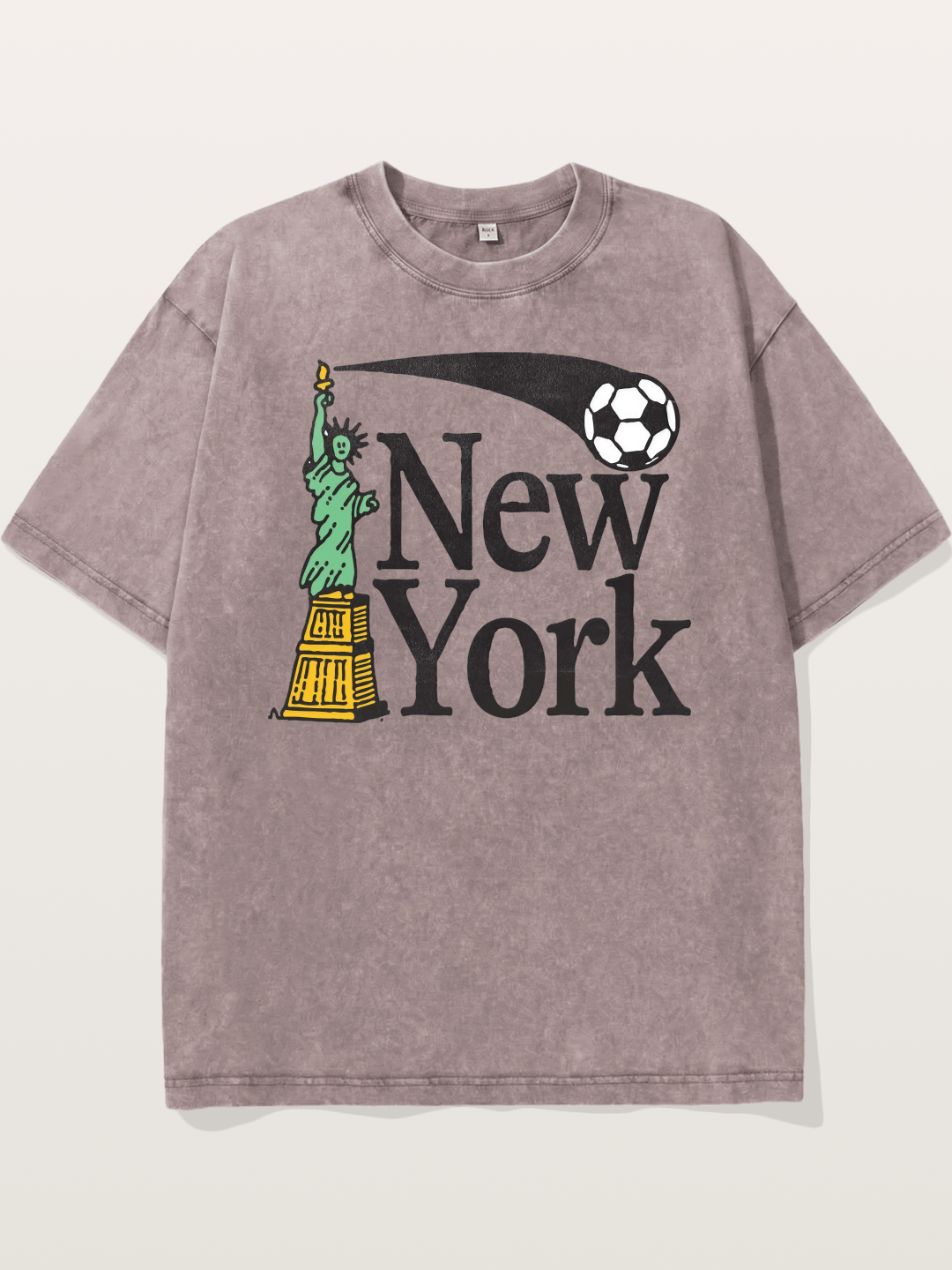 New York 2026 WC Print Washed T-shirt
