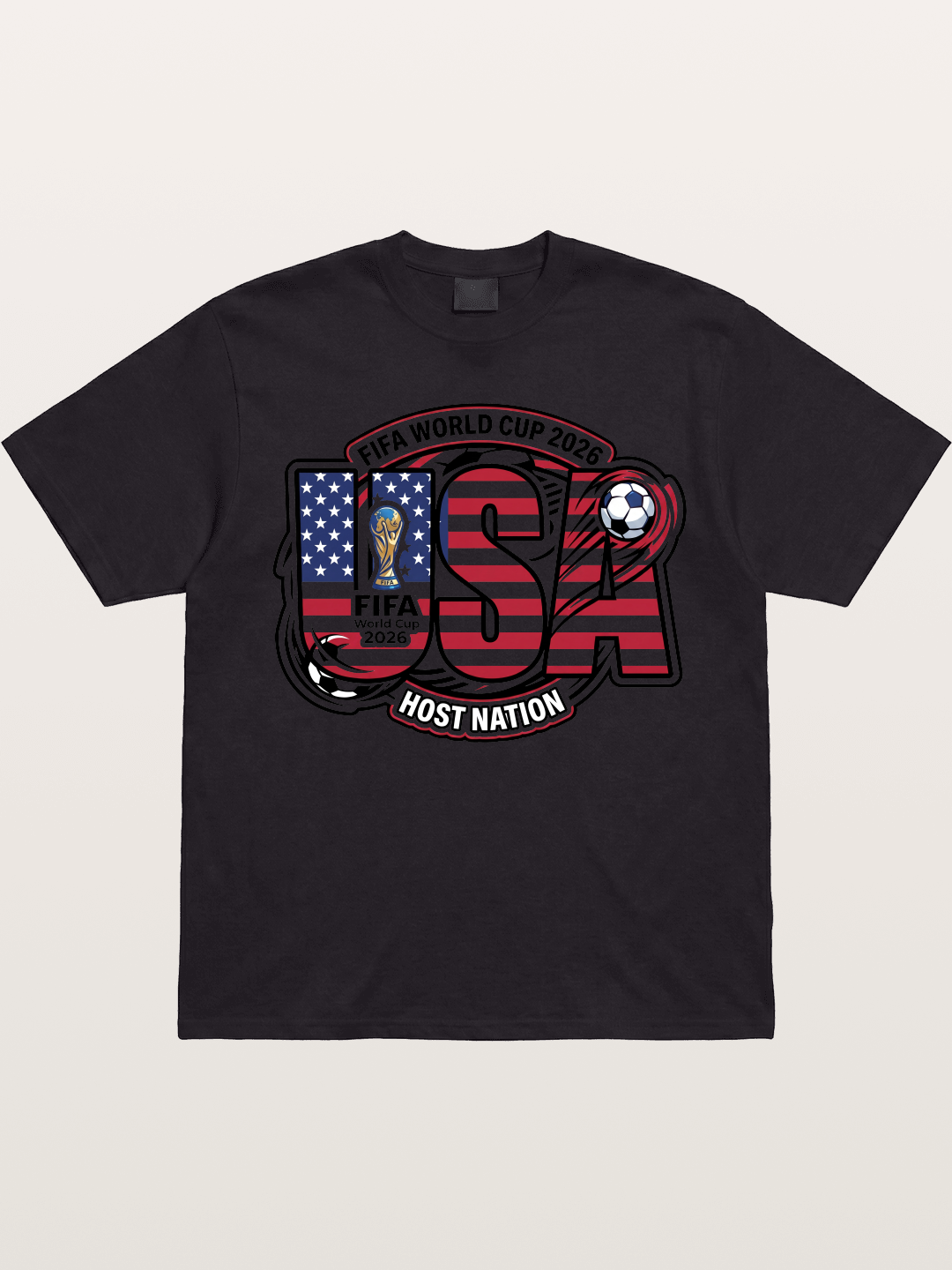 USA 2026 World Cup Typography Gildan T-shirt