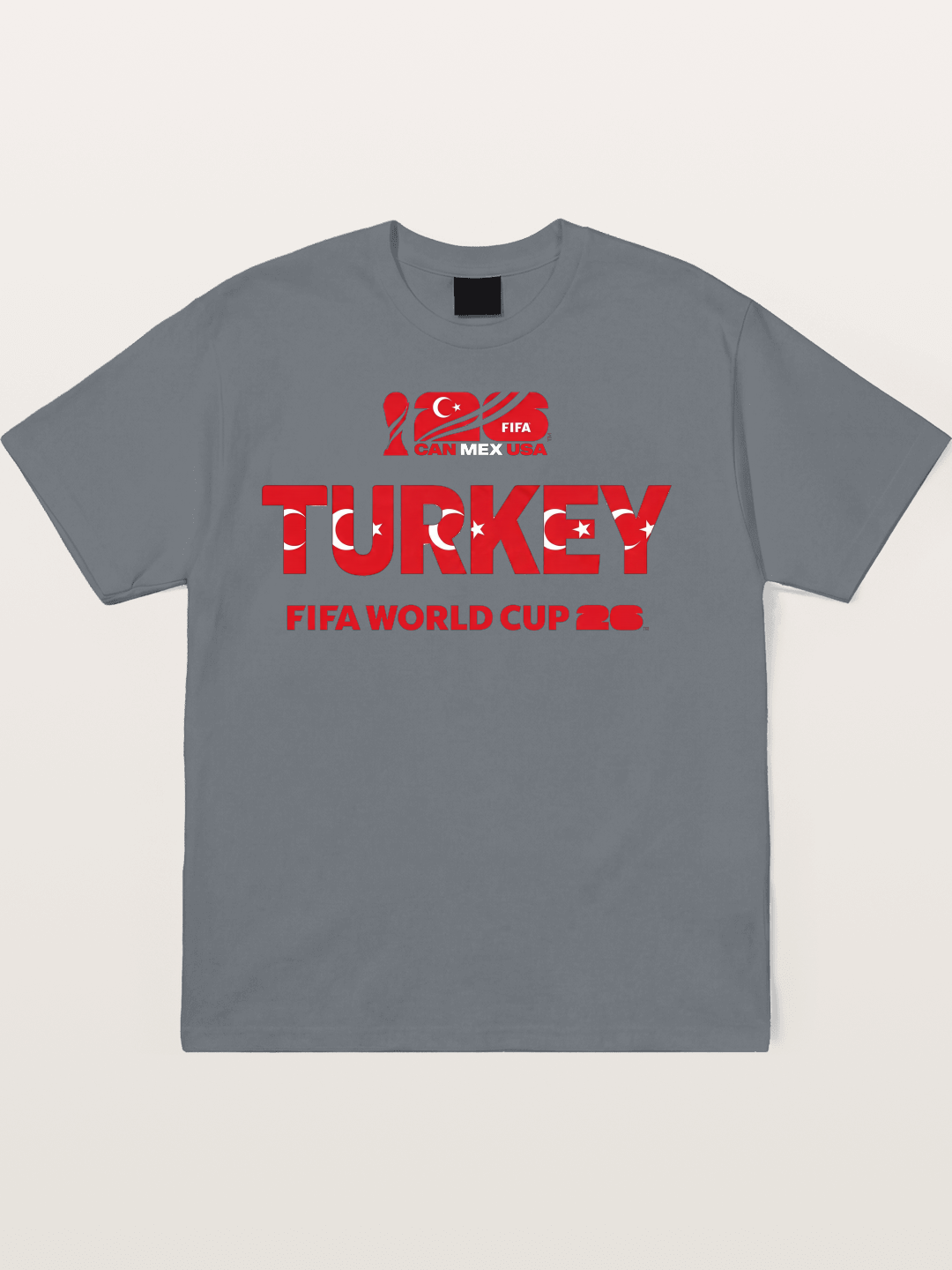 Turkey 2026 Crescent Star Design Cotton T-shirt