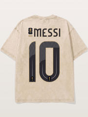 Argentina 10 Messi 2026 WC Washed T-shirt