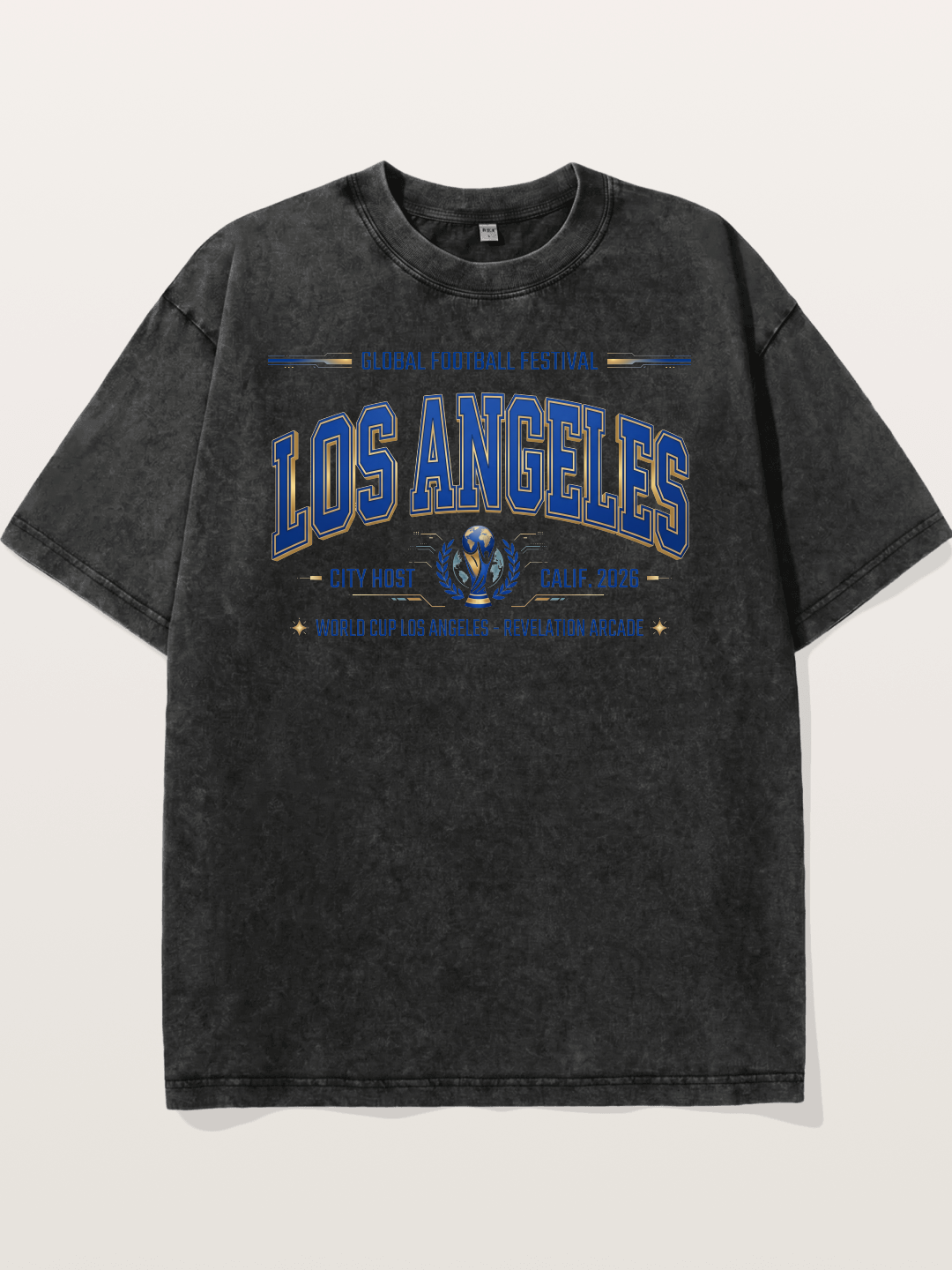 Los Angeles 2026 WC Badge Washed T-shirt