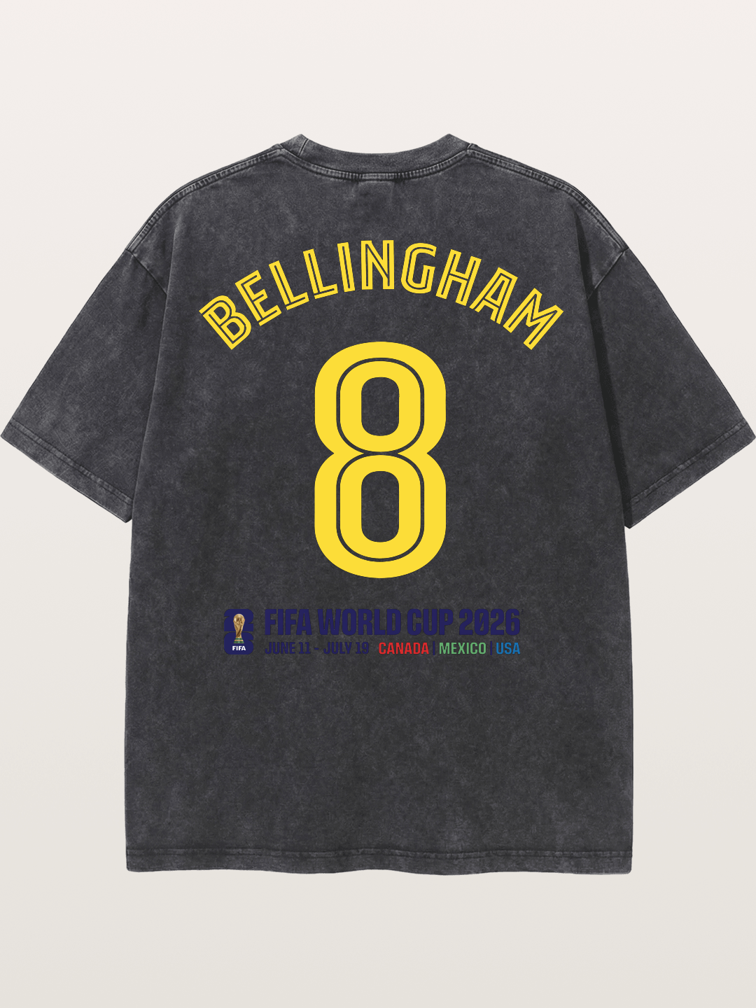 Bellingham 8 World Cup 2026 Washed T-shirt