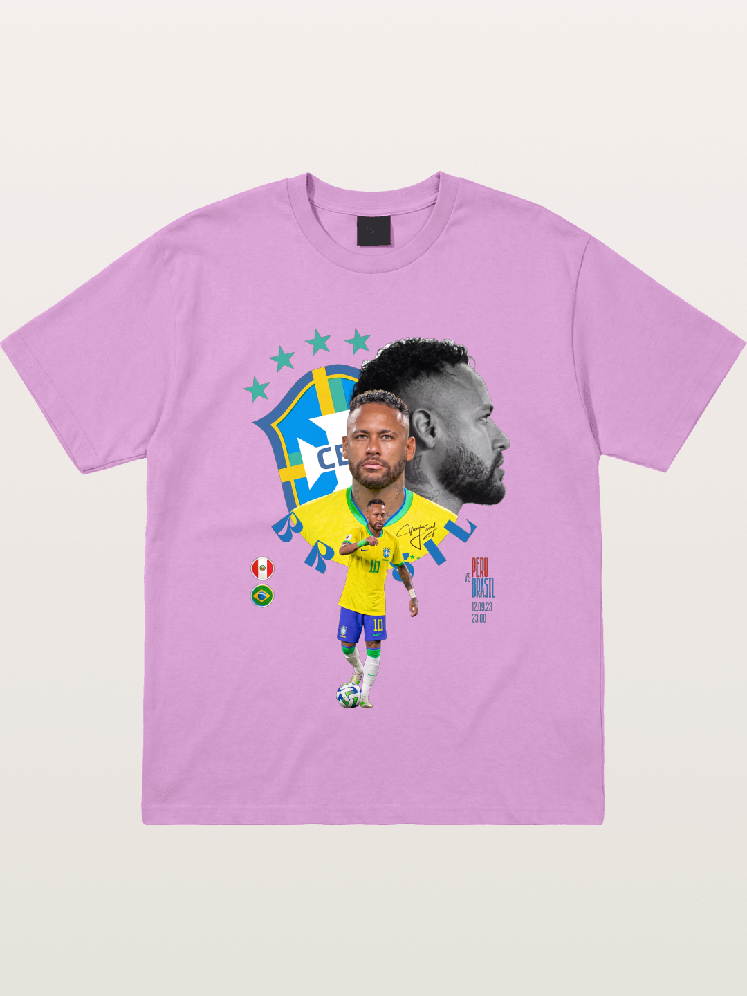 Neymar Multi Portrait Art Gildan T-shirt