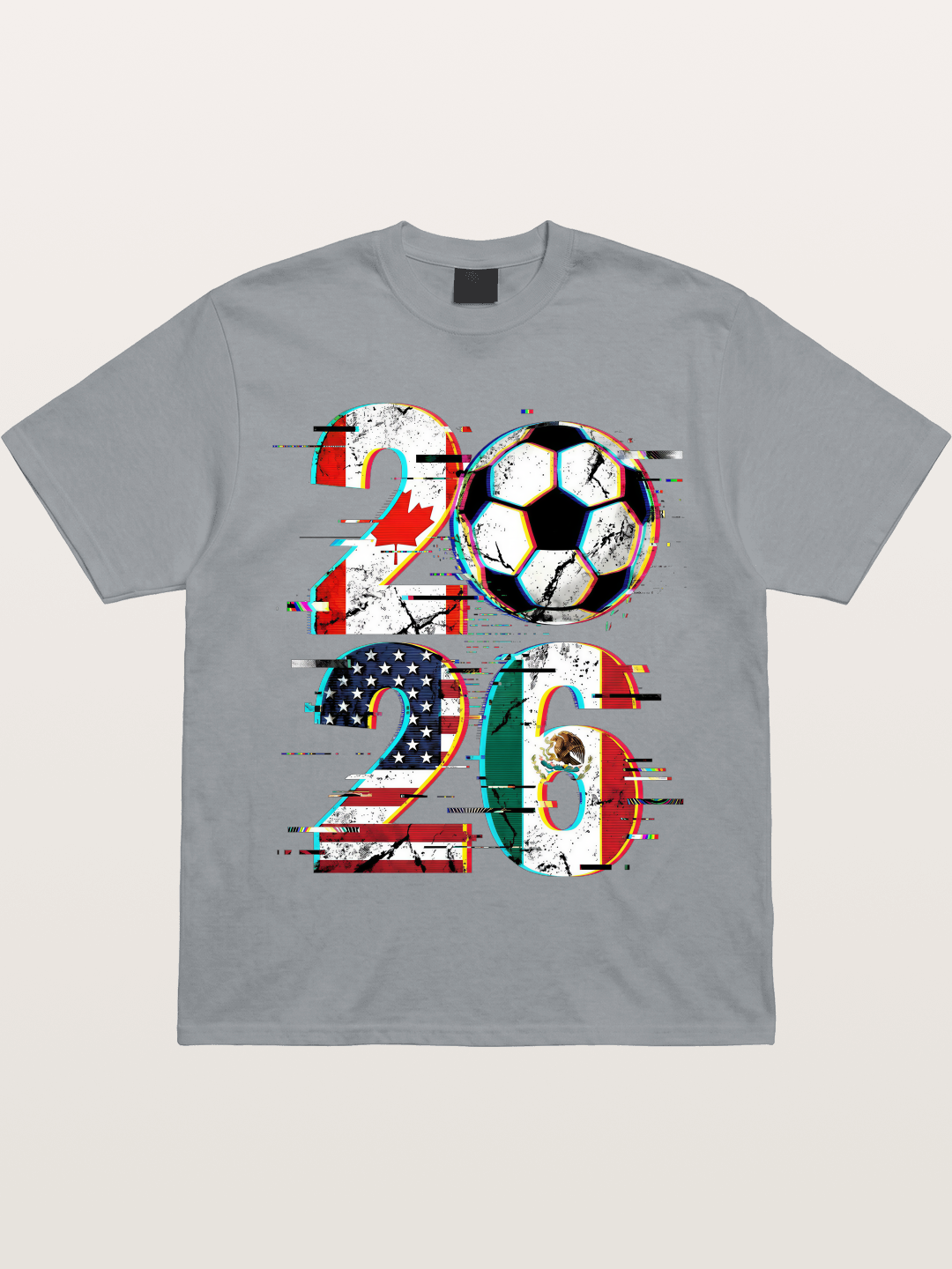 2026 WC Glitch Typography Print Gildan T-shirt