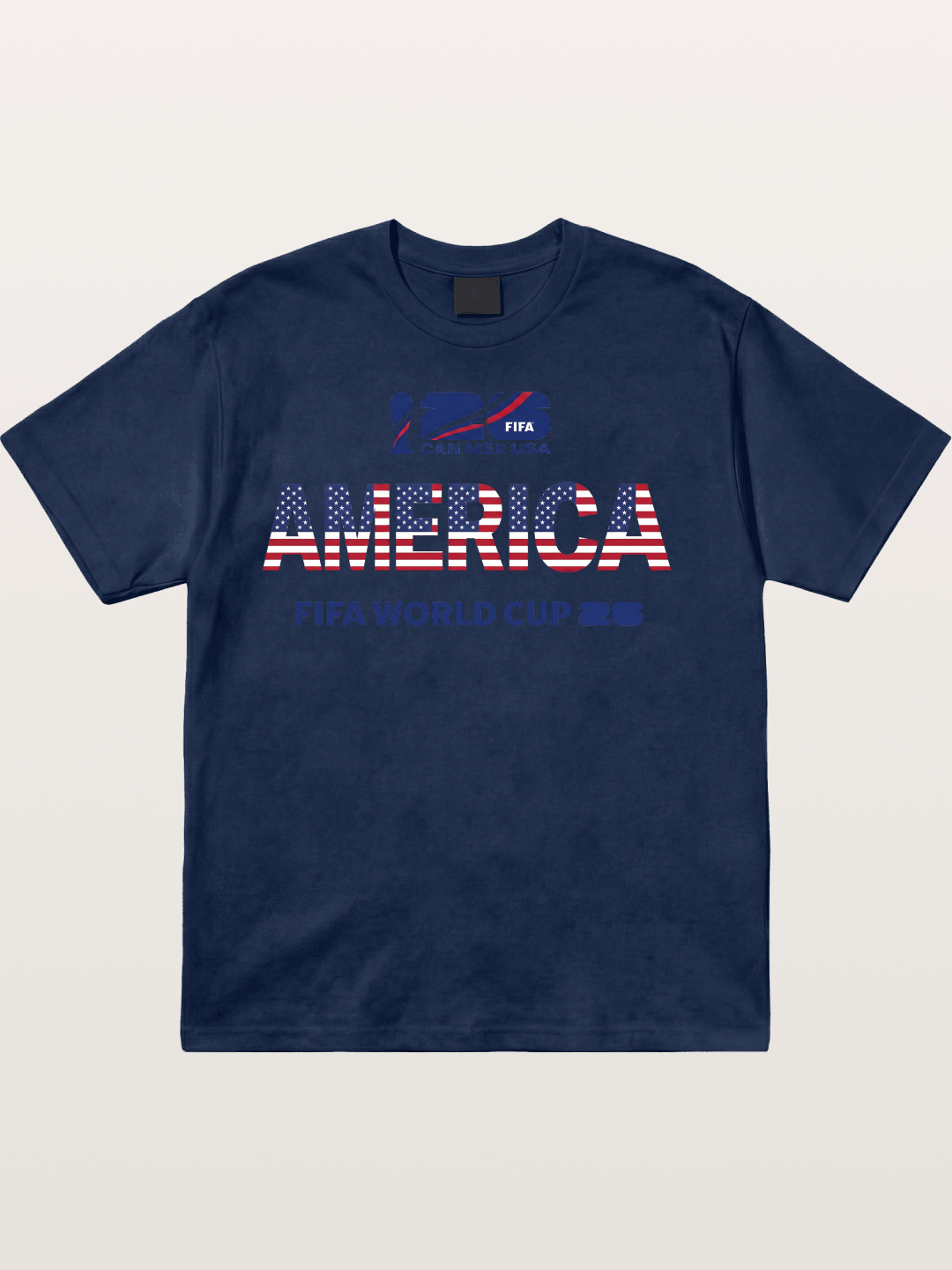 2026 World Cup MEXUSA Flag Art Cotton T-shirt