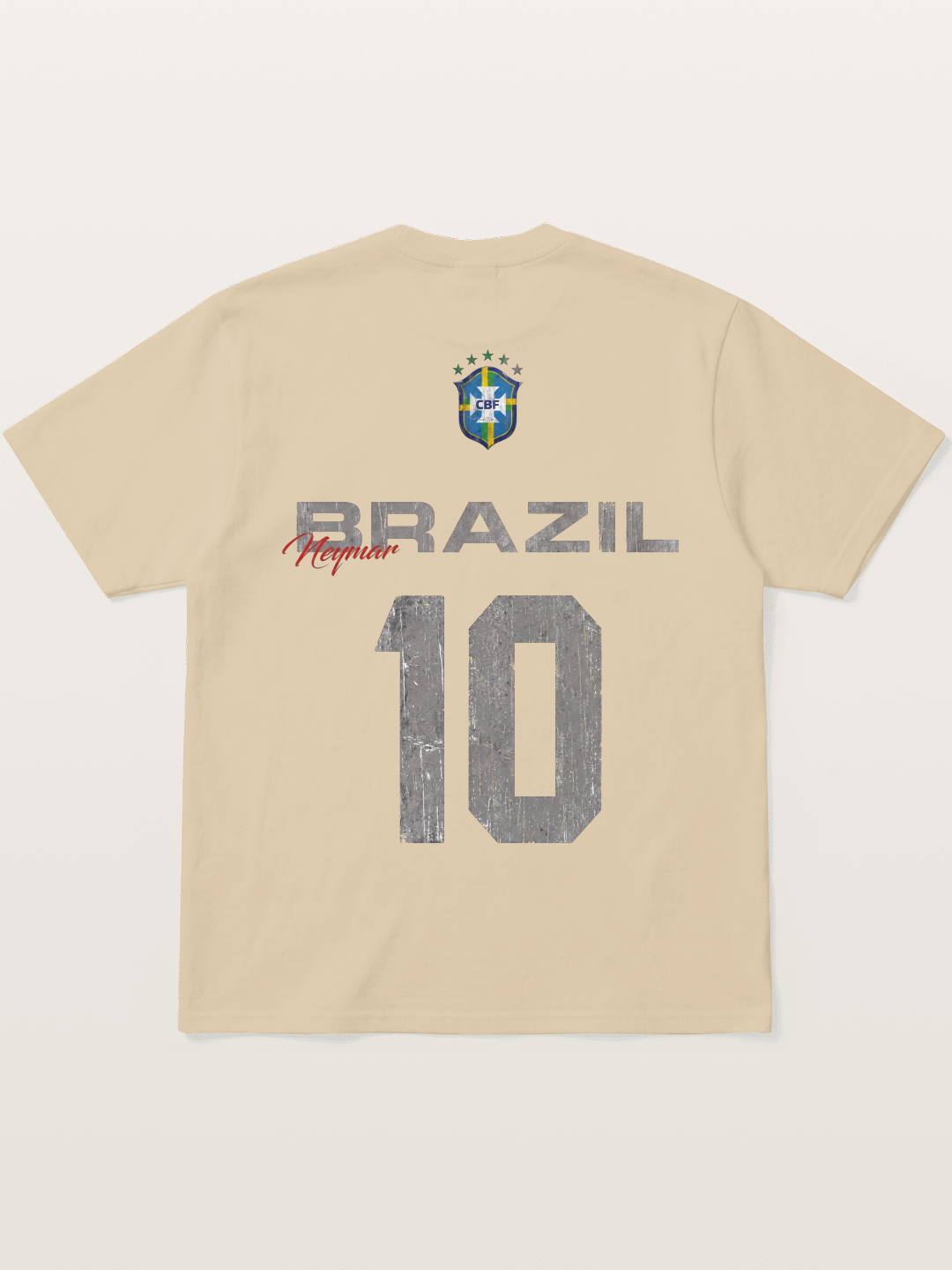 Brazil Neymar 10 Vintage Gildan T-shirt