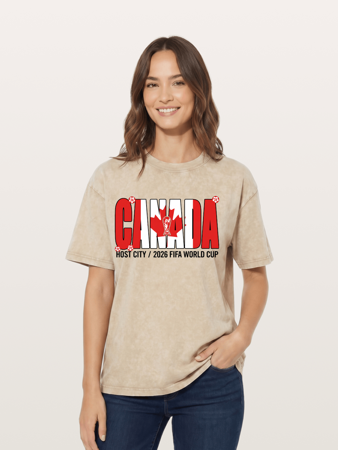 Canada 2026 World Cup Typography Washed T-shirt