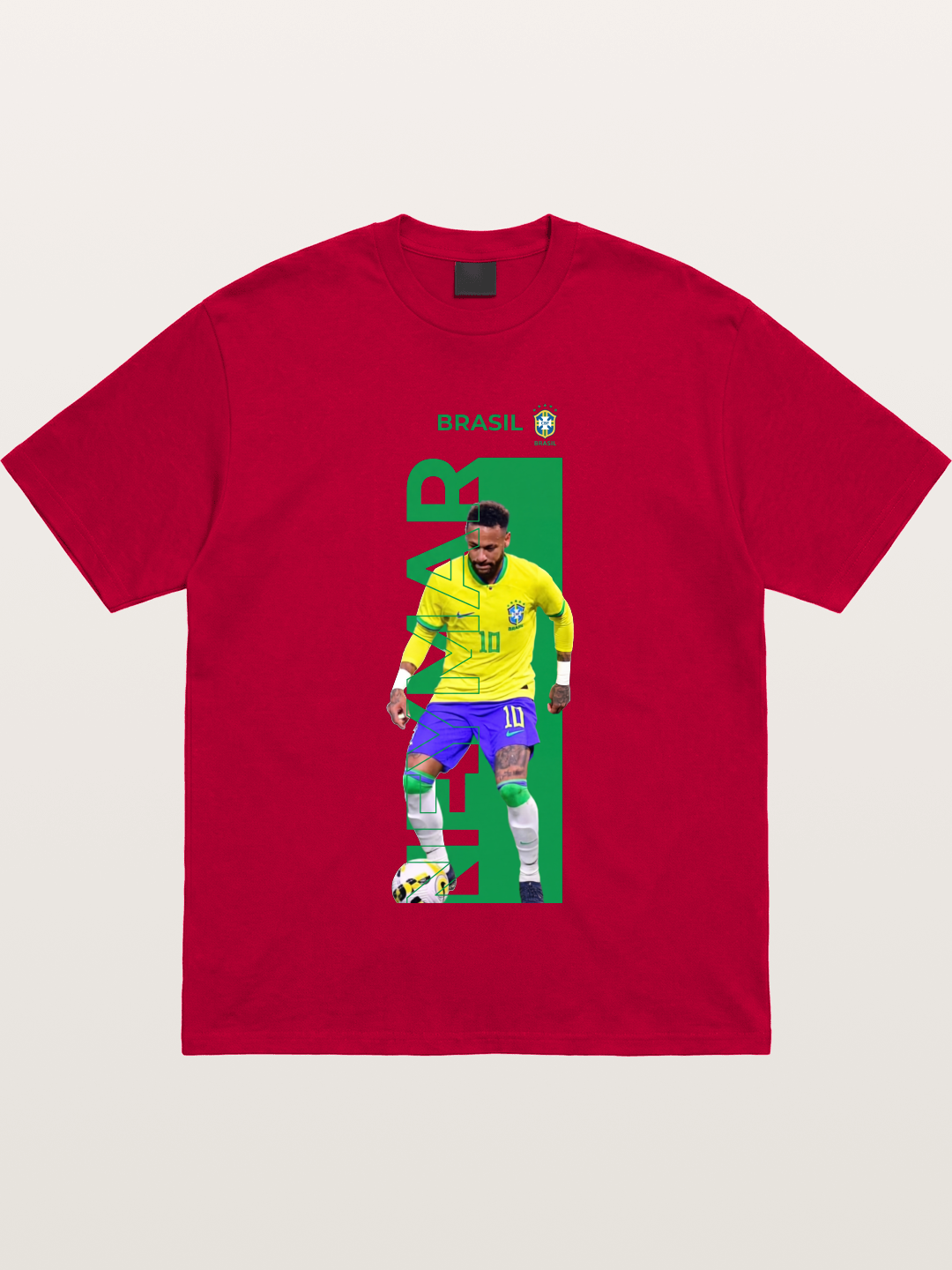 Neymar Brasil Jersey Print Gildan T-shirt