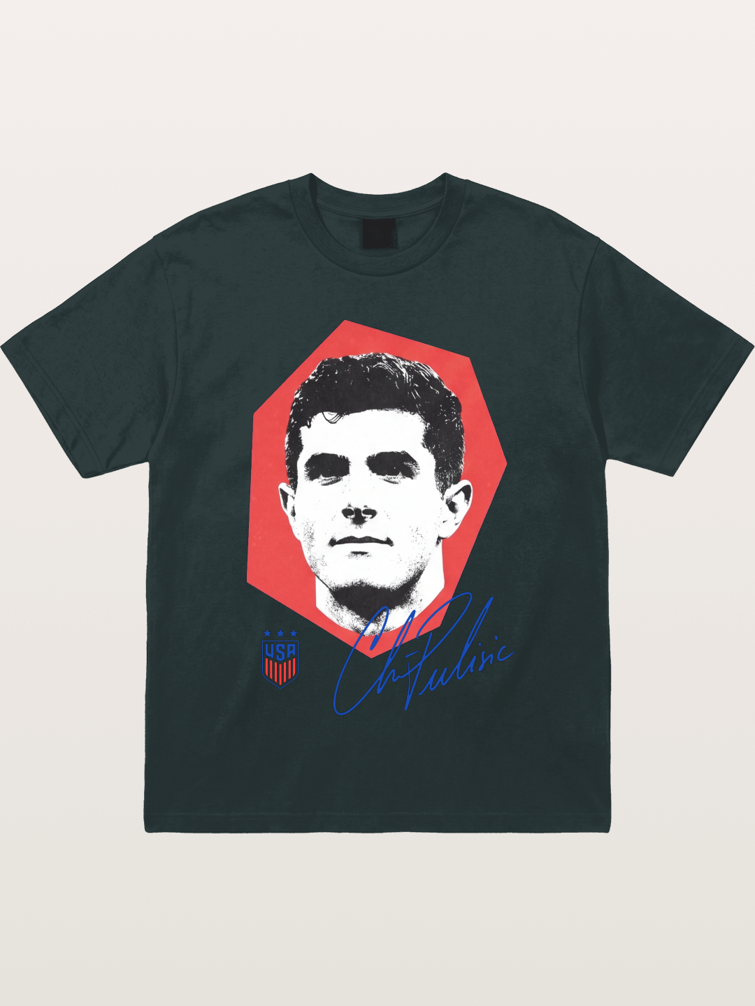 Christian Pulisic Octagon Signed Mark Gildan T-shirt